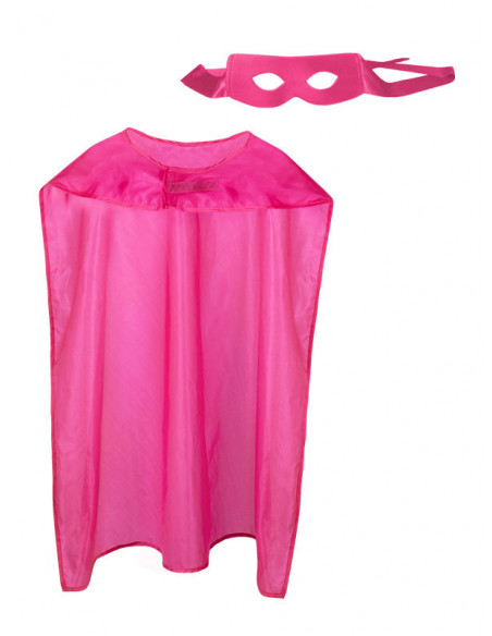 Set superhéroe adulto rosa mujer
