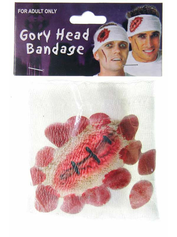 Venda con herida para cabeza