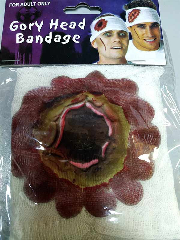 Venda con herida para cabeza surtidas