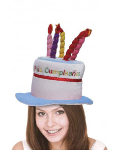 Sombrero Feliz Cumpleaños rosa 2