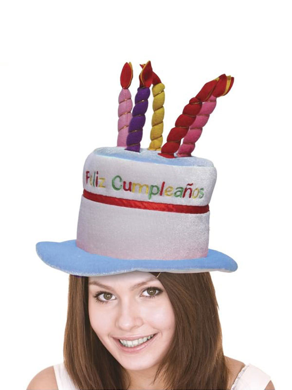 Sombrero Feliz Cumpleaños azul