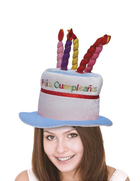 Sombrero Feliz Cumpleaños azul