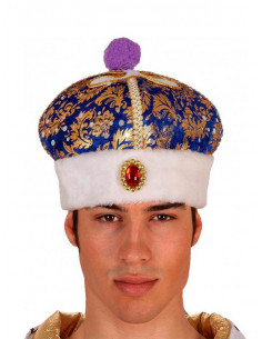 Gorro Rey Mago azul