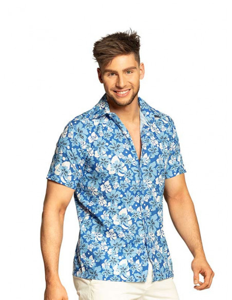 Camisa hawaiano azul