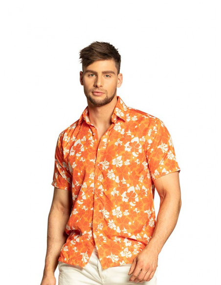 Camisa hawaiano naranja