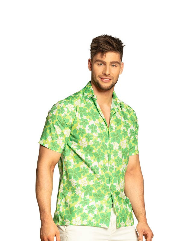 Camisa hawaiano verde