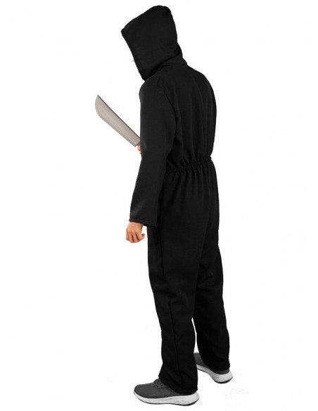 Disfraz Halloween mono negro perfil