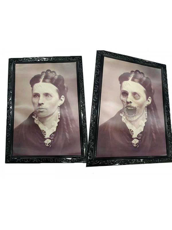 Cuadro Halloween cambiante señora