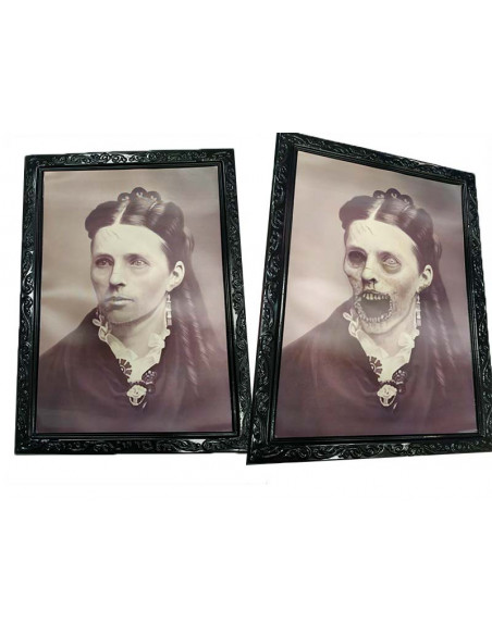 Cuadro Halloween cambiante señora