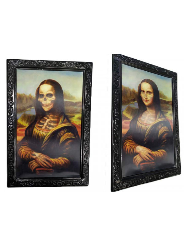 Cuadro Halloween cambiante pequeño mona lisa