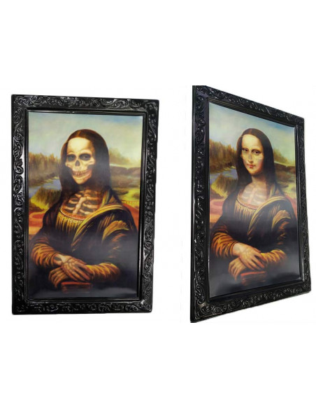 Cuadro Halloween cambiante pequeño mona lisa