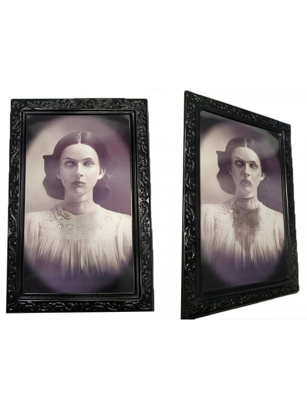 Cuadro Halloween cambiante pequeño señora