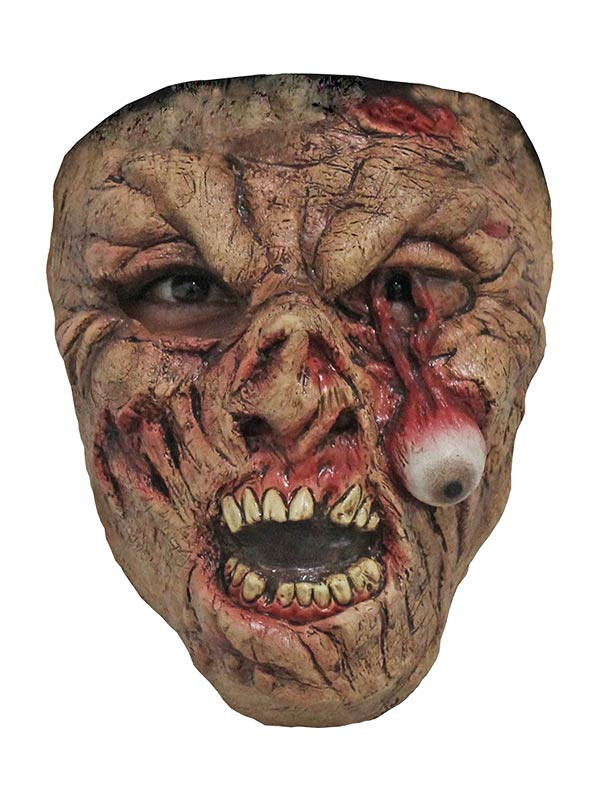 Máscara zombie ojo colgando