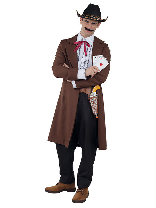 Disfraz vaquero tahúr adulto