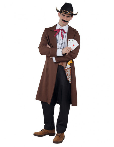 Disfraz vaquero tahúr adulto