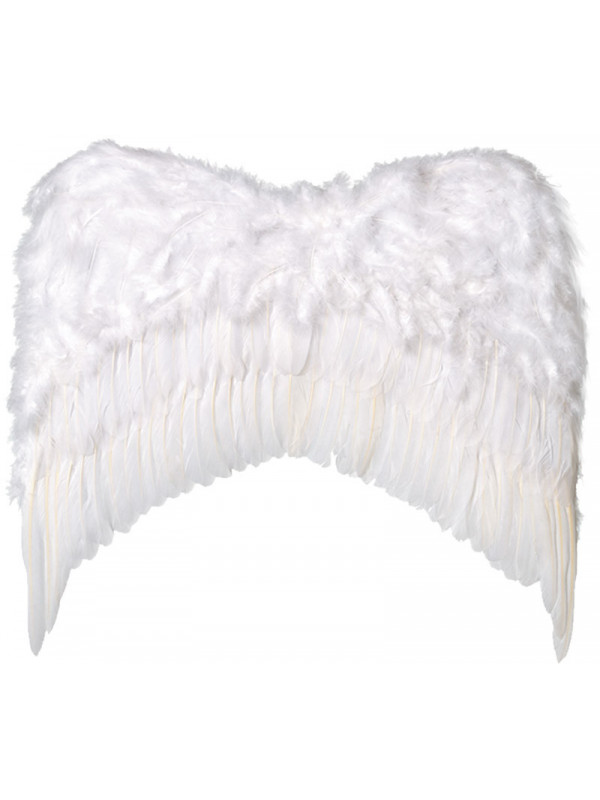 Alas de plumas grandes blancas
