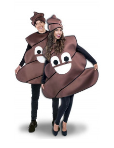 Disfraz emoticono caca adulto