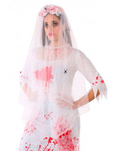 Diadema velo novia muerta