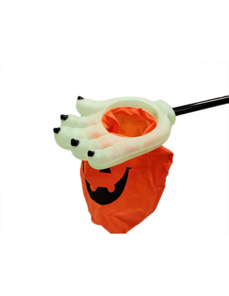 Saco para caramelos Halloween mano