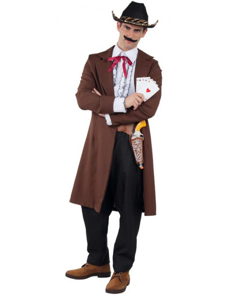 Disfraz vaquero tahúr adulto