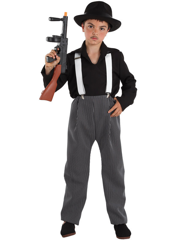 Disfraz de ganster para niño