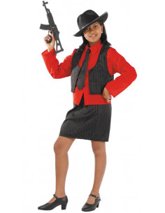 Disfraz ganster niña