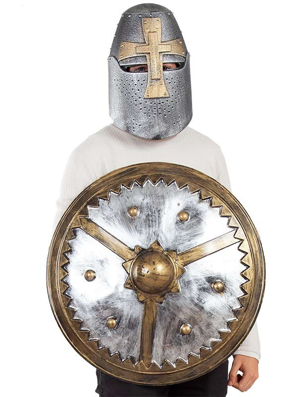 Escudo medieval envejecido adulto