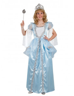 Disfraz princesa azul para mujer