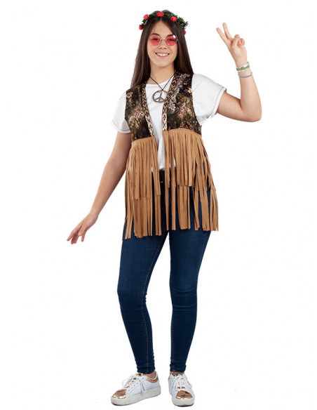 Chaleco hippie para mujer completo