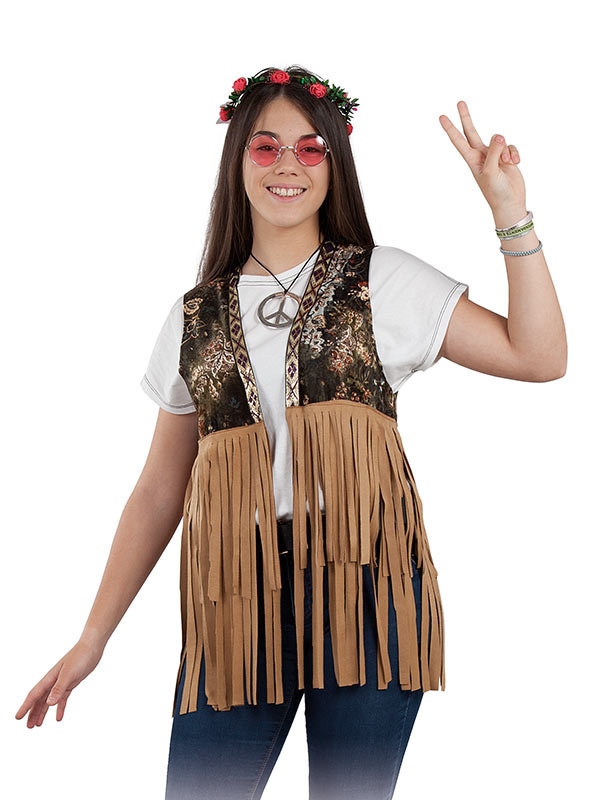 Chaleco hippie para mujer