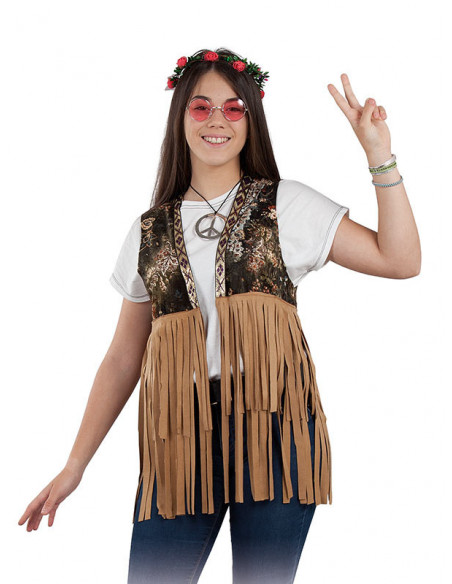Chaleco hippie para mujer