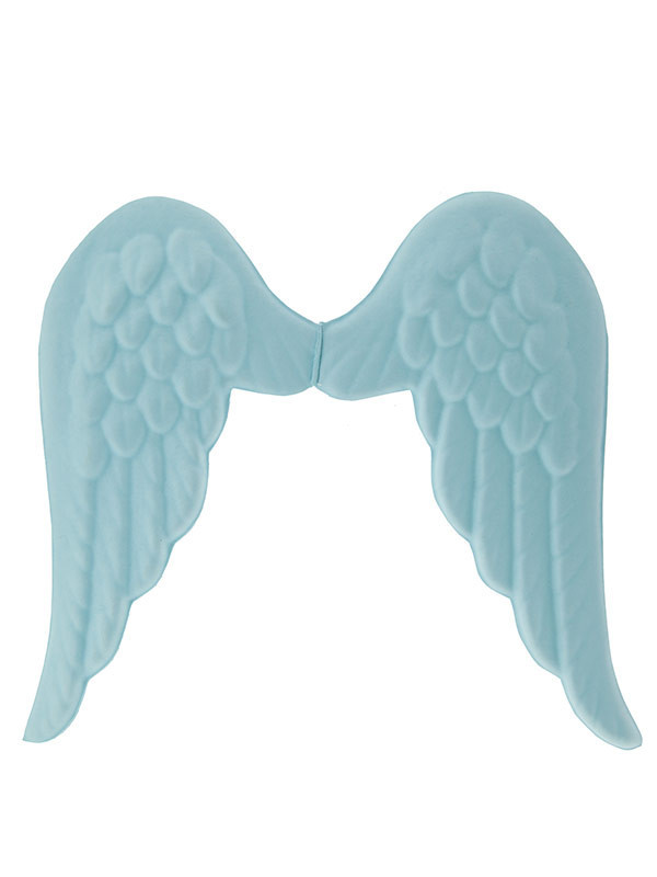 Alas de goma eva pequeñas azules