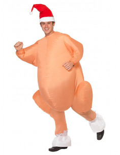 Disfraz pavo asado hinchable