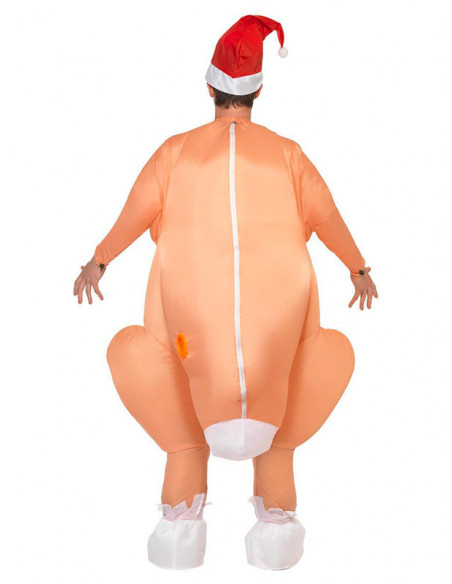 Disfraz pavo asado hinchable espalda