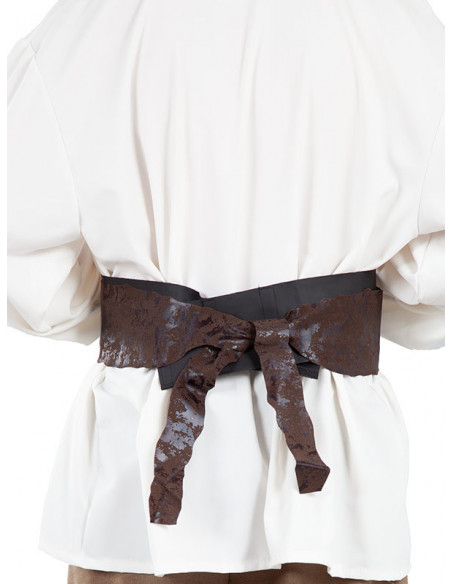 Cinturón pirata calavera espalda