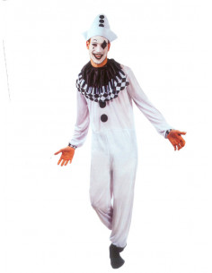 Disfraz arlequín blanco hombre