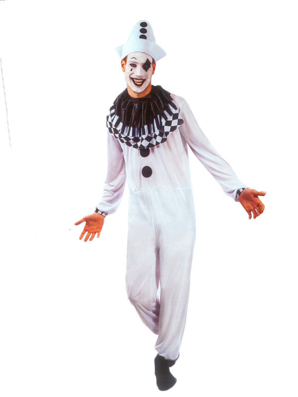 Disfraz arlequín blanco hombre