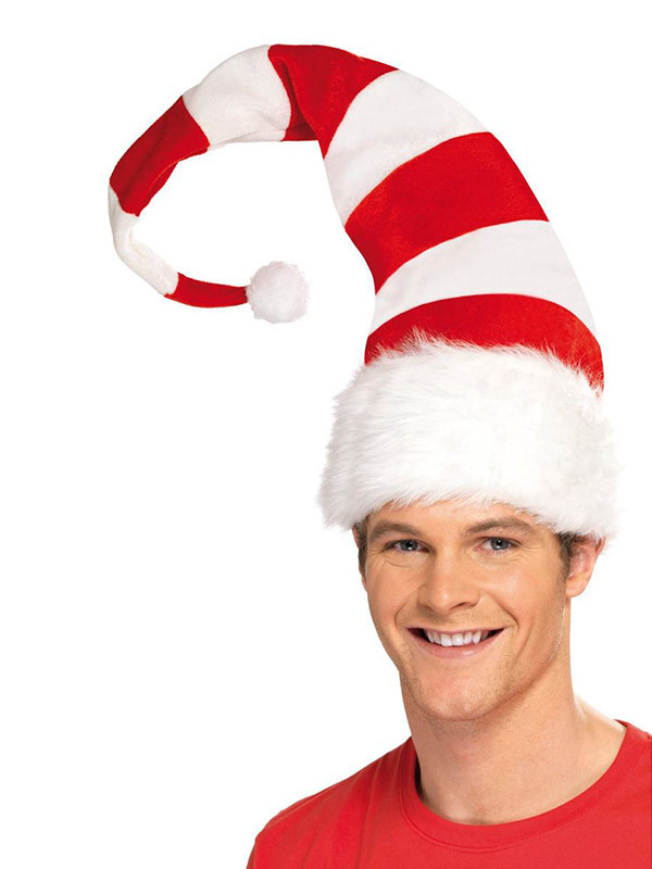 Gorro Papá Noel a rayas