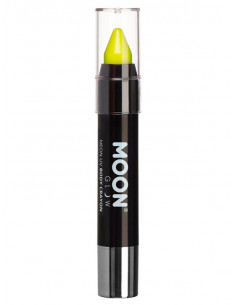 Maquillaje Neón UV en barra amarillo