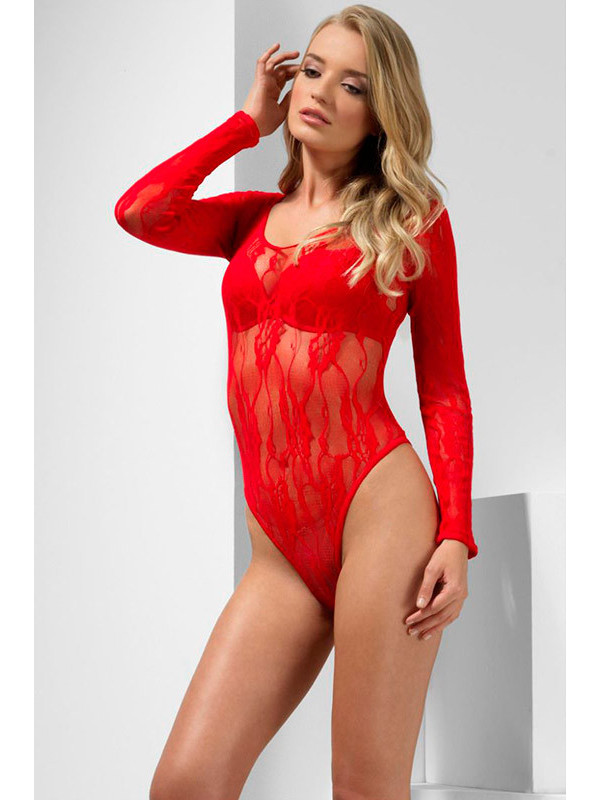Body rojo de encaje