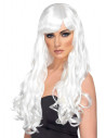 Peluca blanca larga