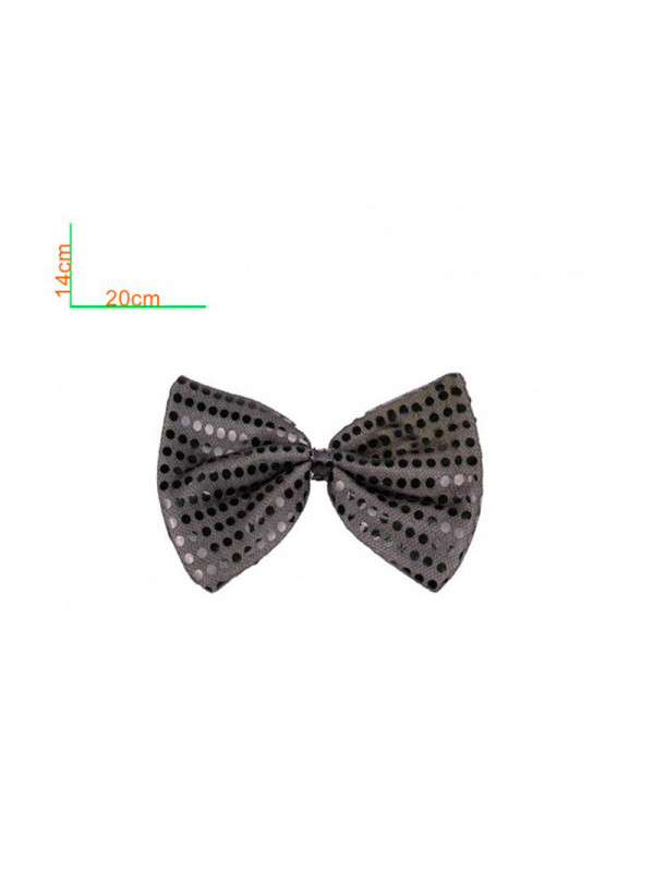 Pajarita lentejuelas elegantes