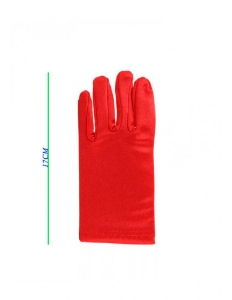Guante infantil de colores rojo