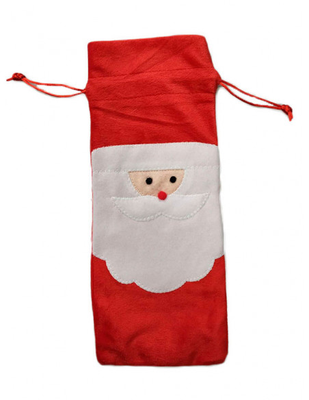 Bolsa navideña para vino noel