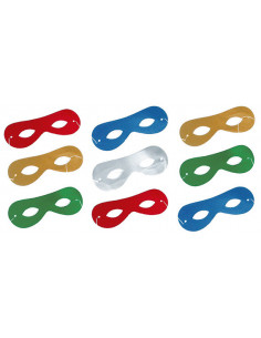 Antifaz metalizado colores