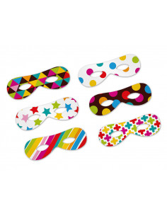 Antifaz cartulina colores