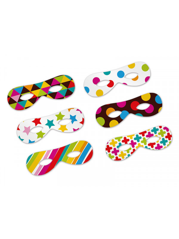Antifaz cartulina colores