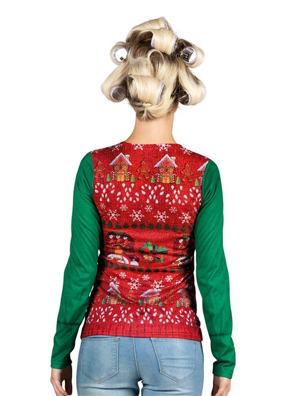 Camiseta de Navidad para mujer espalda