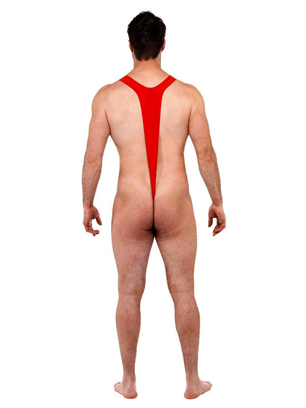 Disfraz Mankini Borat de Papá Noel espalda