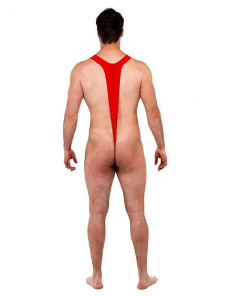 Disfraz Mankini Borat de Papá Noel espalda